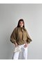Women's Tulle Modal Fabric Scarf Detailed Raglan Sleeve Blouse 261001 - 3