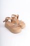 Eva Thick Buckle Stone Striped Orthopedic Sole Women's Sandals Ctt - Skin - 4