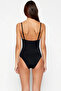 Women's Swimsuit V-Neck Sleeveless Without Underwire Plain Pattern Knitted Fabric Regular Fit Summer Beachwear Product - 5