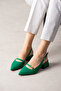 Riva Women's Heeled Shoes with Back Strap Buckle, Thick Heel, Satin - 2