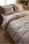 100% Cotton Satin Double **Included** Duvet Cover Set -No Sheet- (Duvet Cover and 2 Pillowcases) - 2
