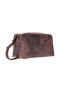 Montelaro 100% Genuine Leather Handheld Portfolio - Multi-Purpose Travel and Cosmetic Bag - 5