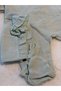 Baby Girl 4-Piece Hospital Outfit - 100% Organic Cotton Muslin Fabric with Gots Label - Mint - Ecru - 8