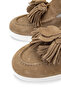 Women's Genuine Leather Beige Loafer Shoes - 4