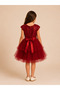 Princess Girls Tulle Evening Dress Wedding Birthday Party - 6