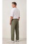 Men's Khaki Parachute Fabric Baggy Oversize Loose Fit Sweatpants - 4