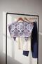 Shoe Basket Antique Ottoman Motif Stylish Women's Shoulder Shawl | Collar Scarf - 2