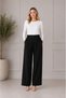 Ornamental Button Waistband with Drawstring Detail, Laser Cut Detailed Elastic Pants Set - 4