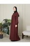 Shirred Robadan Buttoned Front Viscose Fabric Tesseture Clothing Mother Dress Prayer Dress - 5