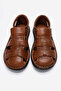Men's Closed Toe Sandals Real Leather Dc 1202 Taba - 5