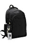 Black Unisex School Backpack Waterproof Fabric Middle School High School University School Bag 1650 - 2