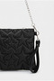 Star Stitched Clutch Star Women's Bag Silvery Black Chain Width27 Length19 - 4