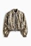 Snakeskin-print bomber jacket - 5