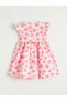 Lcw Kids Pink Bicycle Collar Girl Poplin Dress - 3