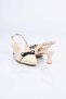 Laceless Bowknot Neolite Sole Genuine Leather Open Back Thin Heeled Shoes 342-544 Women - 8