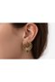 Flame Sparkle Zircon Stone Gold Women's Earrings
