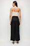 Elastic Waist Pleated Wide Leg Trousers - 5