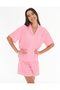 Stripe Short Sleeve Shirt and Boxer Set - 5