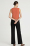 Pastel Orange U-Neck Women's Undershirt - 2