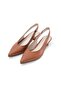 Vega Tan Color Short Heeled Women's Shoes - 8