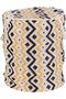 DC2973 Laundry Basket with Lid, Yellow/Black/White