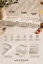 Set of 3 Borosilicate Glass Storage Containers with Silicone Gaskets and Leak-Proof Lids – Vacuum Refrigerator Organizer - 4