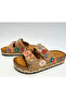 26Y217-7 Stone-Embellished, Buckle-Decorated, Flower-Embroidered Cork Slippers - 3