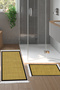 Non-Slip Base Djt Toilet Set Star Leather Fringed Woven Pattern E5007