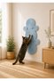 Blue Color 100% Organic Straw Jute Rope Stitched Cat Scratching Mat Natural Non-Disassembled Pet-Friendly - 2