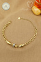 Steel Bracelet - Stone-Encrusted Ball Model Chain 316L Steel Bracelet Does Not Tarnish or Fade 17+5cm - 4