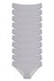 Glb-Stl41414 10 Pieces Super Eco Set Lycra Women's Slip Panties Gray