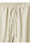 Lcw Modest Women's Linen Blend Pants with Elastic Waist - 3