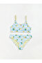 Nevavm Uv Protected Printed Girls' Bikini with Difference in Design