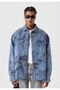 Washable Oversize Denim Jacket - 2