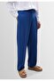 High-waisted pleated linen blend men's trousers - 5