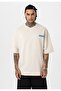 Spring Printed Oversize T-Shirt - Ecru - 2