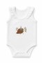 Baby Girl Unicorn Embroidered Cotton Snap-On Bodysuit - 3