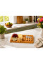 Bamboo Cheese Presentation Board Set, with 3 Attachments, 4 Pieces, Wooden Serving, Deli, Breakfast Presentation Plate, 38X17 cm - 6
