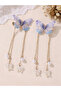 Pack of 2 - Purple Butterfly Hair Clips - 2