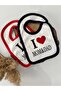 I Love Mom&Dad Baby 2-Piece Combed Cotton Baby Bib Red - Navy Blue - 4