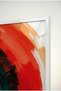 Abstract Glass Painting with Gold Center - White Metal Framed Painting for Home, Business, and School - 4