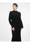 Rochie maxi neagră de damă - 6