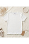Girl's Short-Sleeved, Cotton, Ribbed Body Suit - School Body Suit