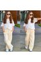 Girl's Yellow Trouser Suit with Bow Detail, Stylish Summer Combination |   5-14 Years Old - 3