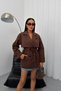 New Season Women's Windbreaker Detailed Belted Short Trench Coat - 3