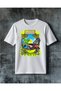 Tropical Beasts Beach Printed Oversize T-Shirt