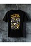 Fly High Sky Tv Head Printed Oversize T-Shirt
