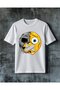 Half of the Head Is Silent Printed Oversize T-Shirt