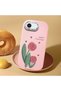 Pink Silicone Case with Shock-Absorbing Camera Protections Compatible with iPhone 16E - 3