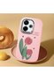 Redmi 13/13X Compatible Shock-Absorbing Camera Protected Pink Silicone Case - 3